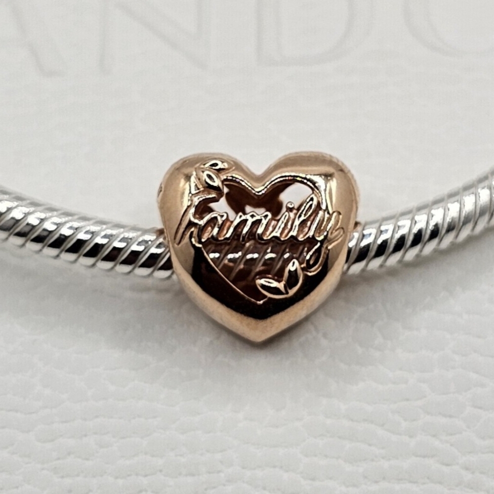 👨👩👧👦 Authentic Pandora ROSE FAMILY CHARM - Picture 3 of 11